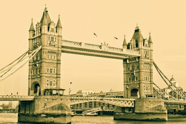 Vintage London Tower cartão postal — Fotografia de Stock