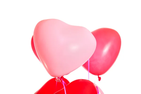 Dvojice balónky ve tvaru srdce — Stock fotografie