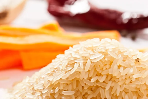 Рис та овочі — стокове фото