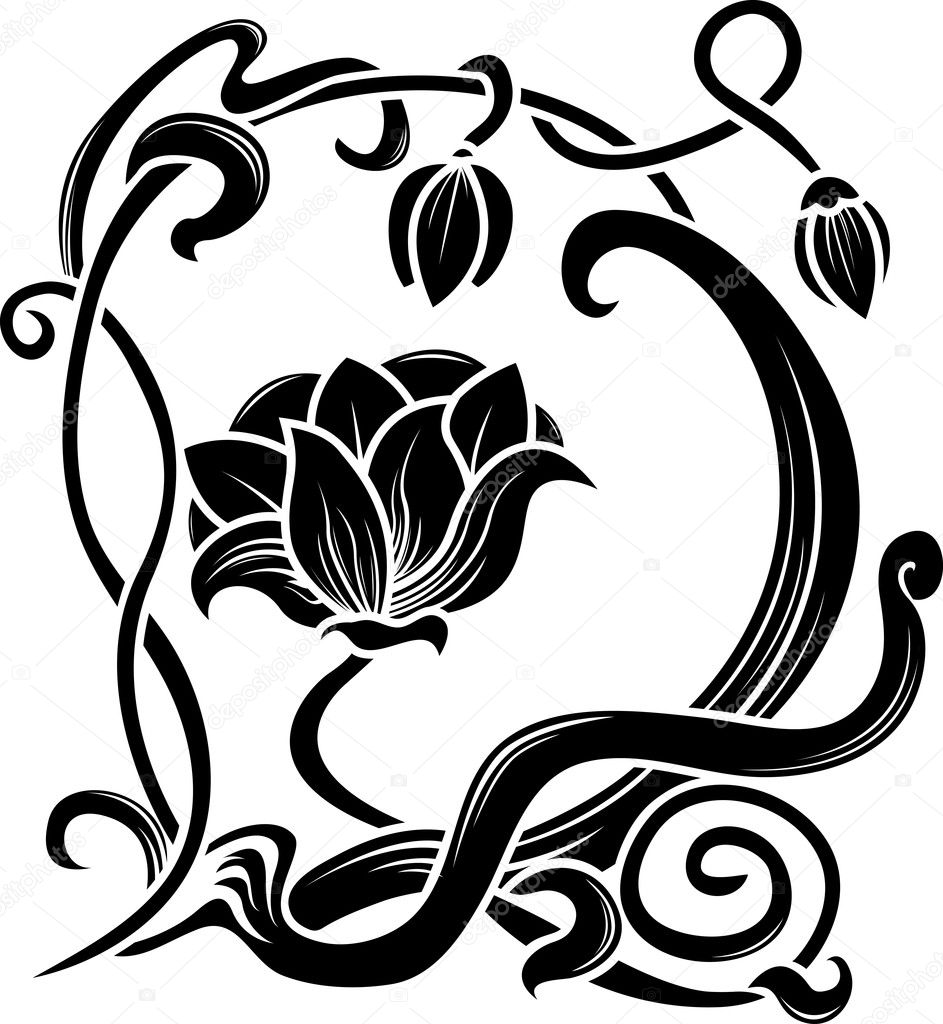 Flower stencil