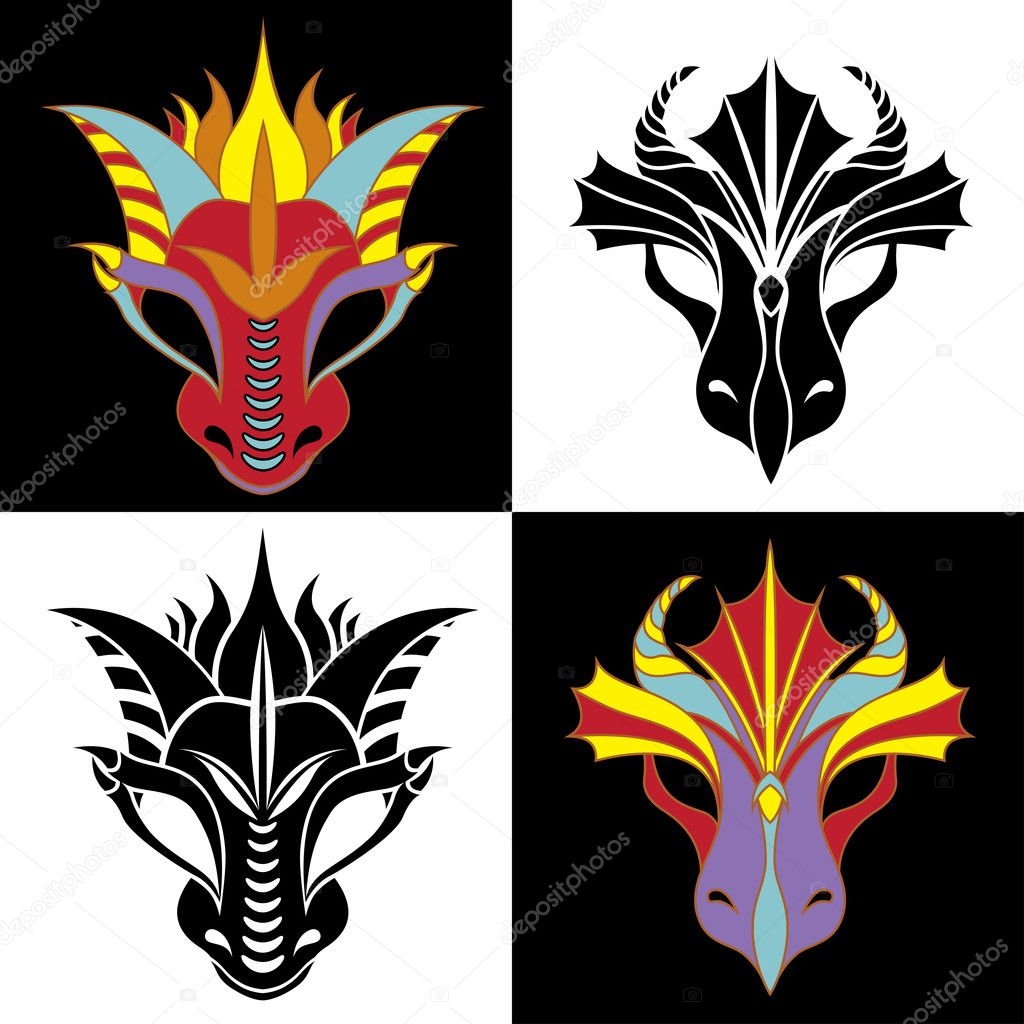 Dragon mask set