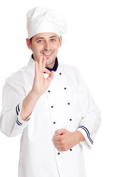 Chef giving the ok sign — Stock Photo, Image