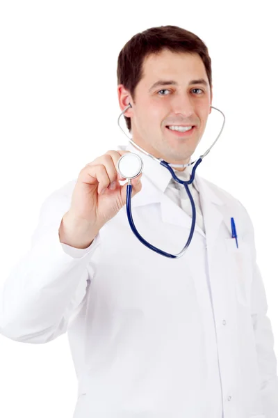 Läkare med stetoskop — Stockfoto