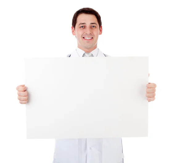 Doktor afişini ile — Stok fotoğraf