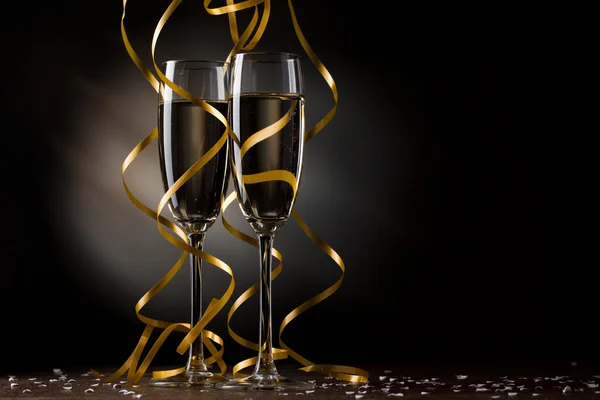 Пара келих шампанського — стокове фото