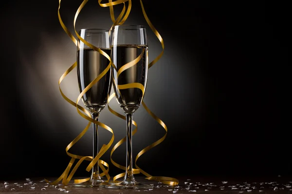 Para kieliszek szampana — Zdjęcie stockowe