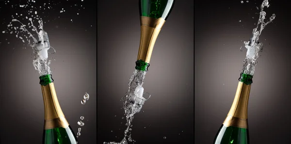 Abrindo garrafa de champanhe — Fotografia de Stock