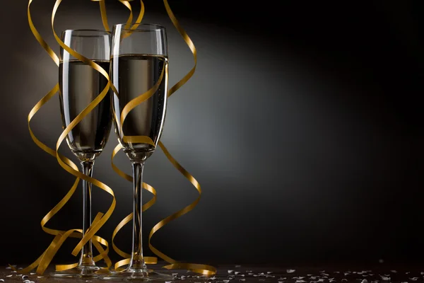 Un par de copas de champán — Foto de Stock