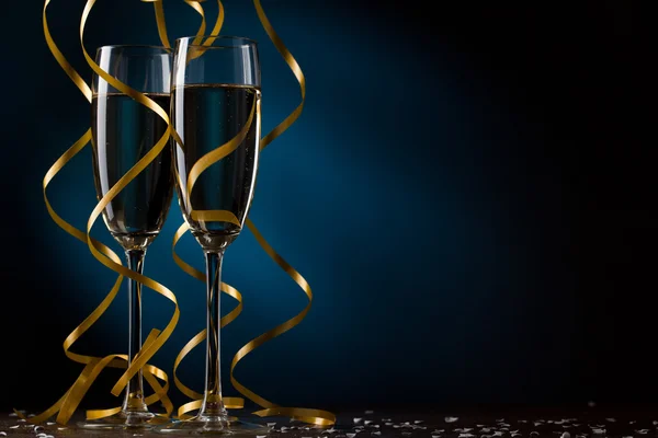Pair glass of champagne — Stock Photo, Image