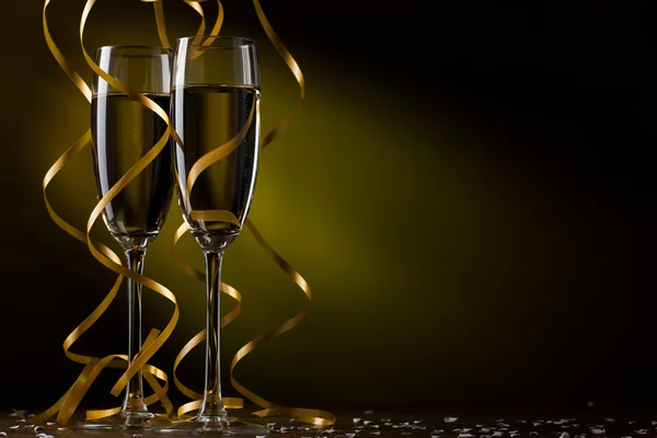Пара келих шампанського — стокове фото