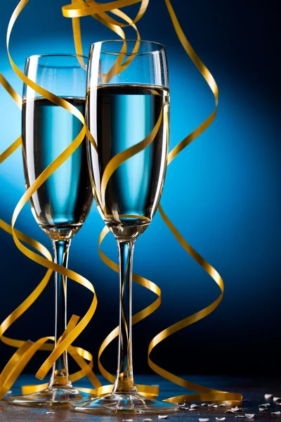 Para kieliszek szampana — Zdjęcie stockowe