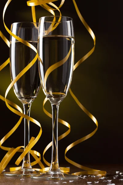 Paar glas champagne — Stockfoto