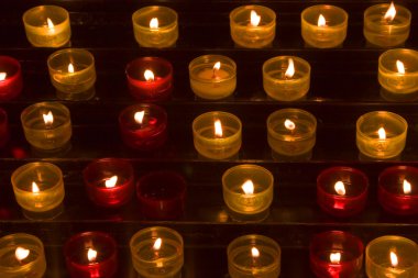Long numbers of candles clipart