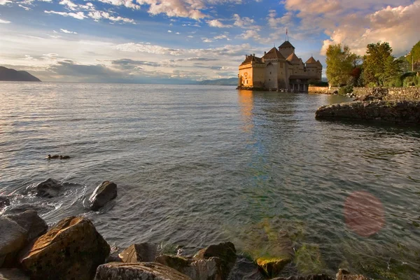 Göl kenarında sakin bir — Stok fotoğraf