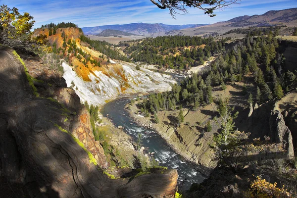 O famoso parque nacional de Yellowstone — Fotografia de Stock