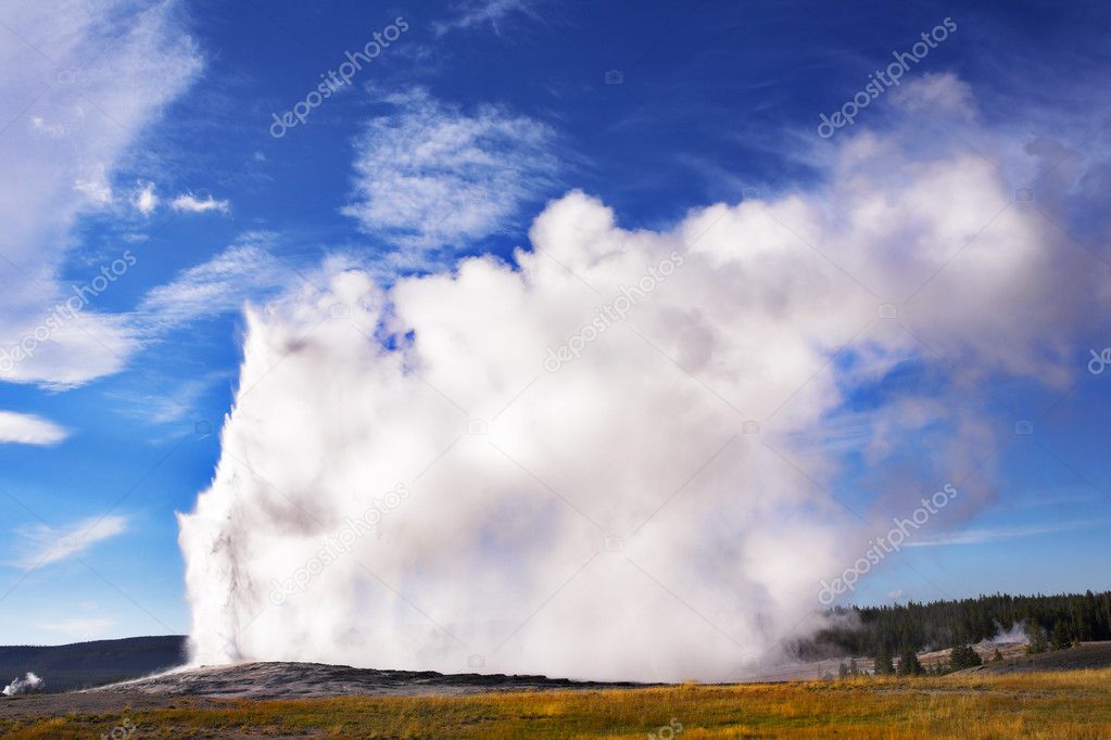 The well-known of the world geyser
