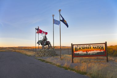 Reservation blackfeet Indians clipart