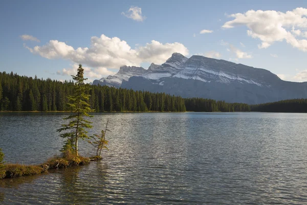 Serata silenziosa sul lago di montagna . — Foto Stock