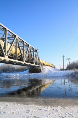 Winter landscape clipart