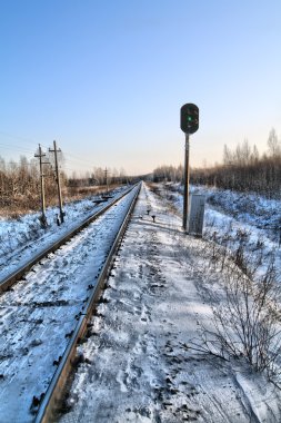 Railway semaphore. hdr clipart