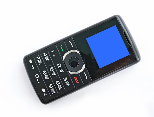 Mobiltelefon auf weißem Hintergrund — Stockfoto