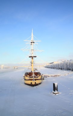 Kış şehir manzarası