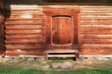 Wooden buildings clipart