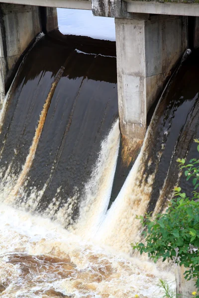 stock image Dam on river