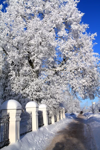 Zimní krajina města — Stock fotografie