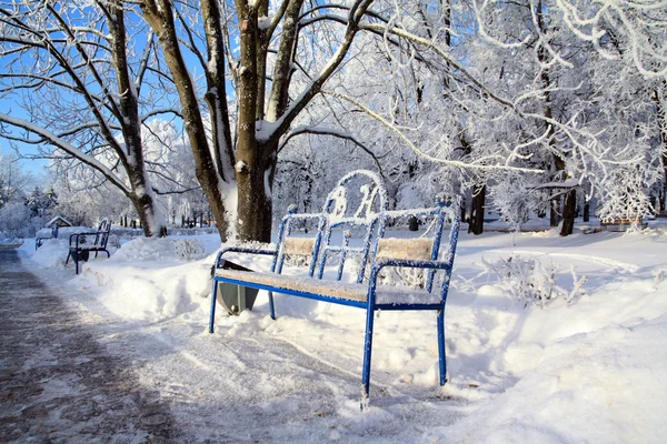 겨울 도시 풍경 — 스톡 사진