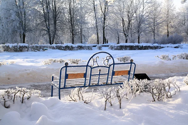 Staden vinterlandskap — Stockfoto