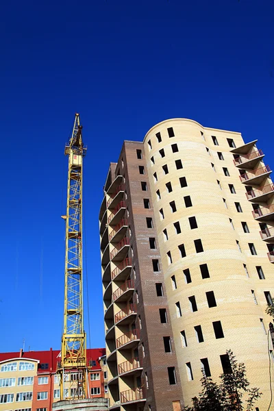 Bau des neuen Gebäudes — Stockfoto