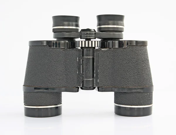 Old binoculars on white background — Stock Photo, Image