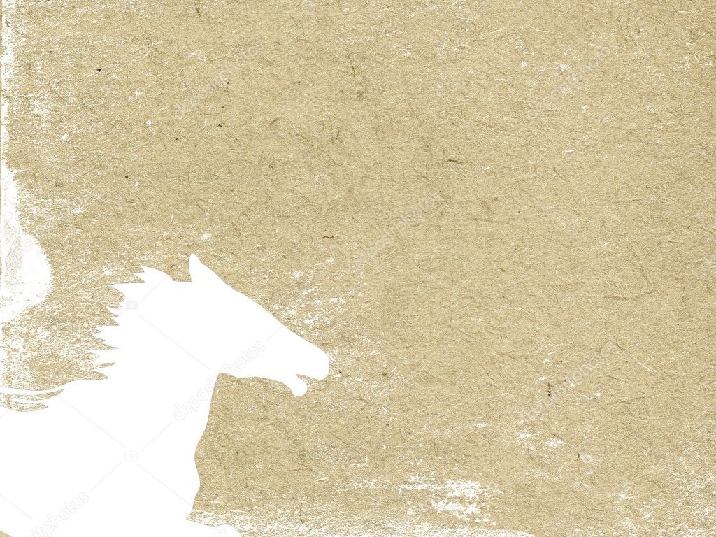 Horse head on grunge background
