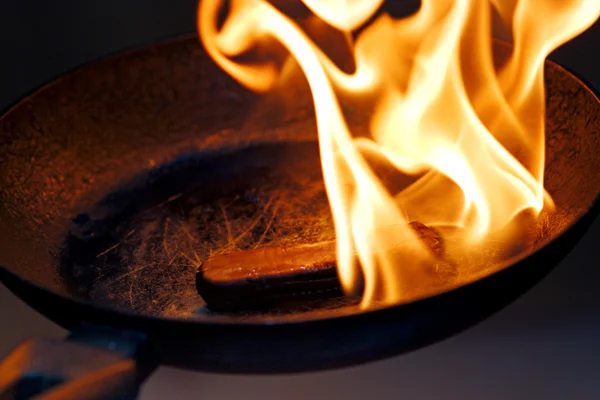 stock image Danger cooking