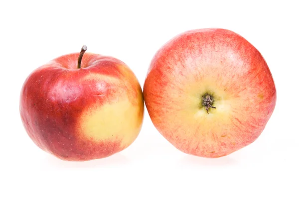 Äpfel auf weiß Stockbild