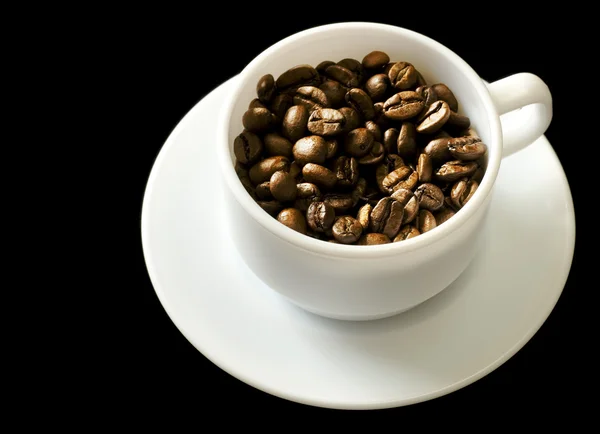 Coffee on a black — Stock Photo, Image