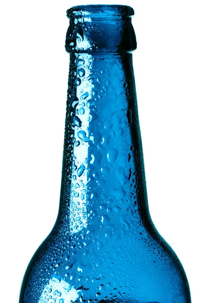 Bottiglia con gocce d'acqua — Foto Stock