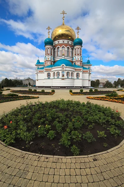 乌斯别斯基大教堂。鄂木斯克。俄罗斯. — 图库照片