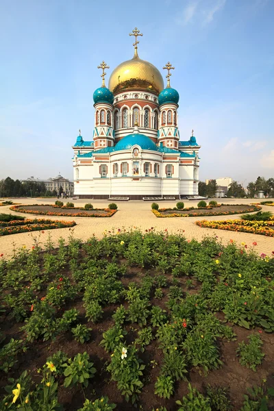 Ουσπένσκι καθεδρικός ναός. Ομσκ. Ρωσία. — Φωτογραφία Αρχείου