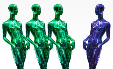 Mannequins standing clipart