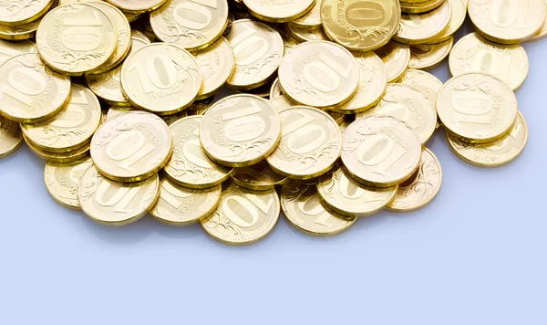 Montón de monedas de oro . — Foto de Stock