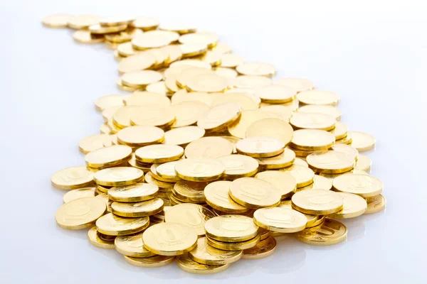 Bainha de moedas de ouro . — Fotografia de Stock