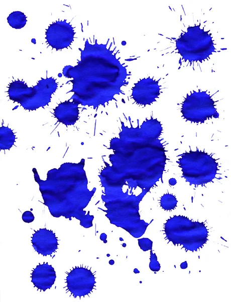 Splashes isolated on a paper — Stock Photo, Image