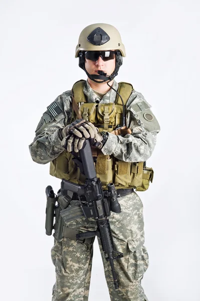 Oficial de Equipa SWAT — Fotografia de Stock