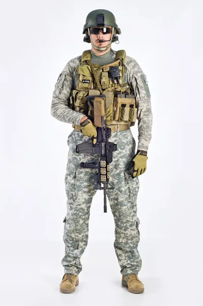 SWAT team officier Stockafbeelding