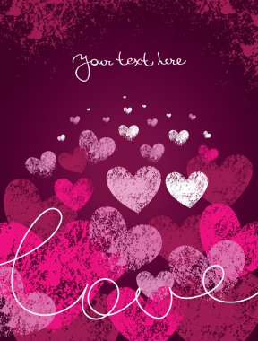 Card of valentine day clipart