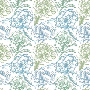 Floral seamless pattern clipart