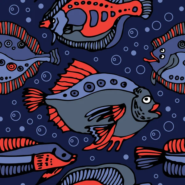 Μοτίβο ψαριών — Διανυσματικό Αρχείο
