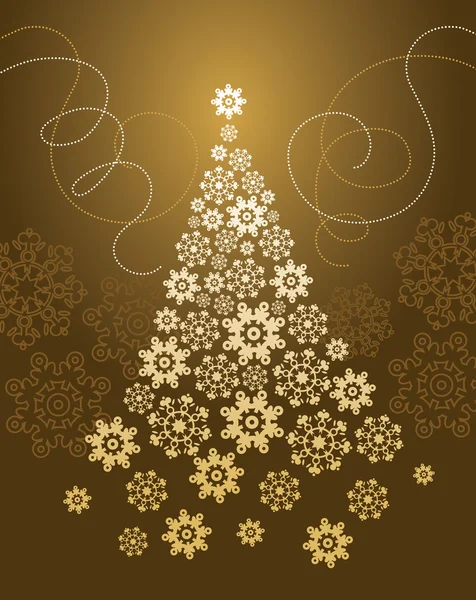 Background with Christmas tree — Stock Vector